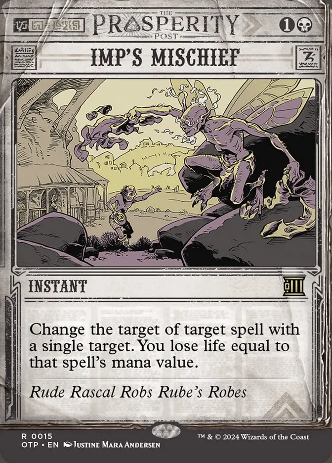 2024 Breaking News Imp's Mischief rare #15 rare card image
