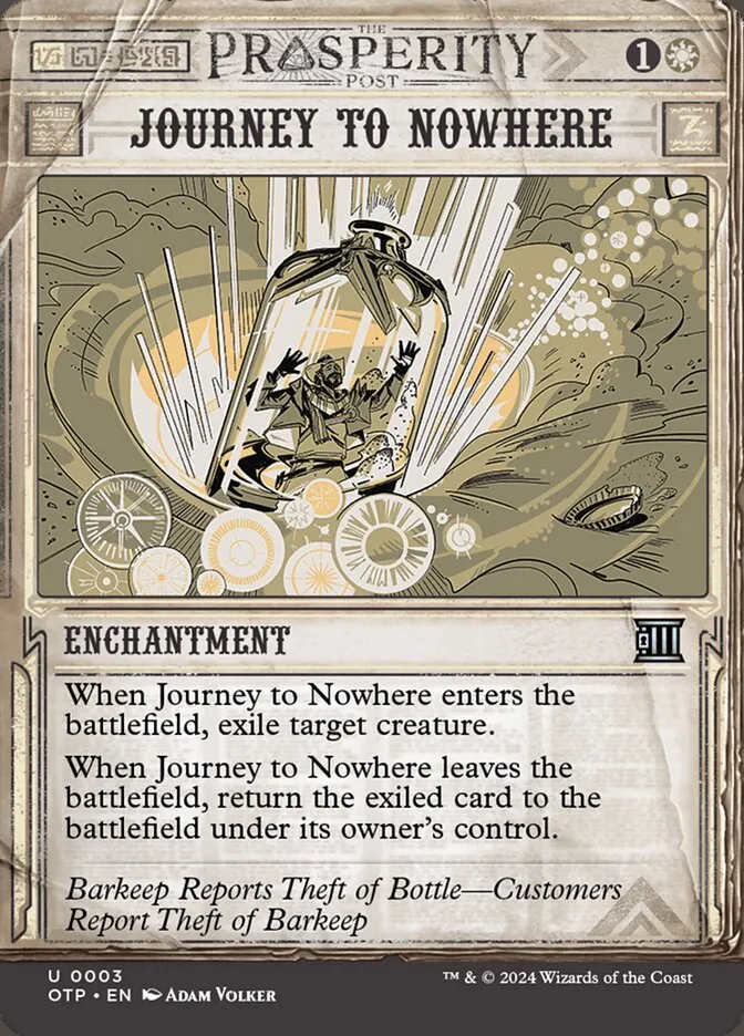 2024 Breaking News Journey to Nowhere uncommon #3 uncommon card image