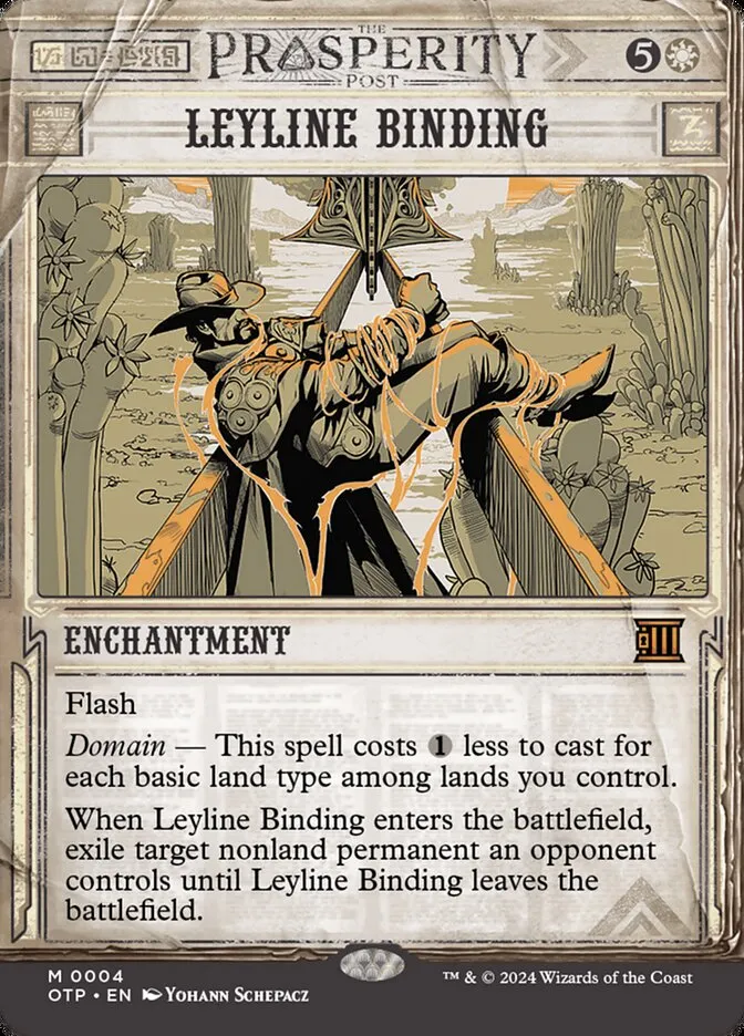 2024 Breaking News Leyline Binding mythic #4 mythic card image