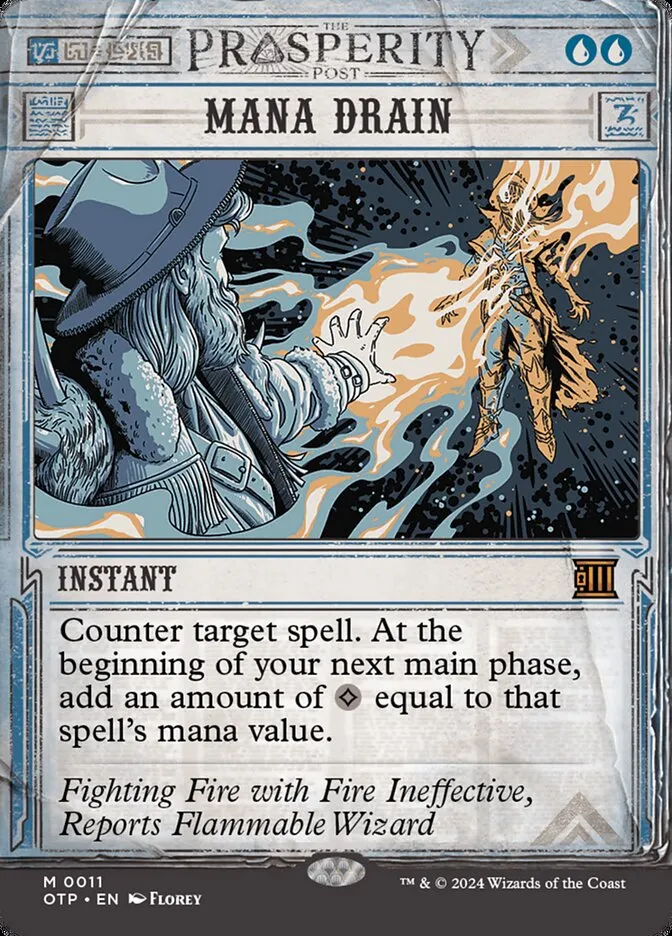 2024 Breaking News Mana Drain mythic #11 mythic card image