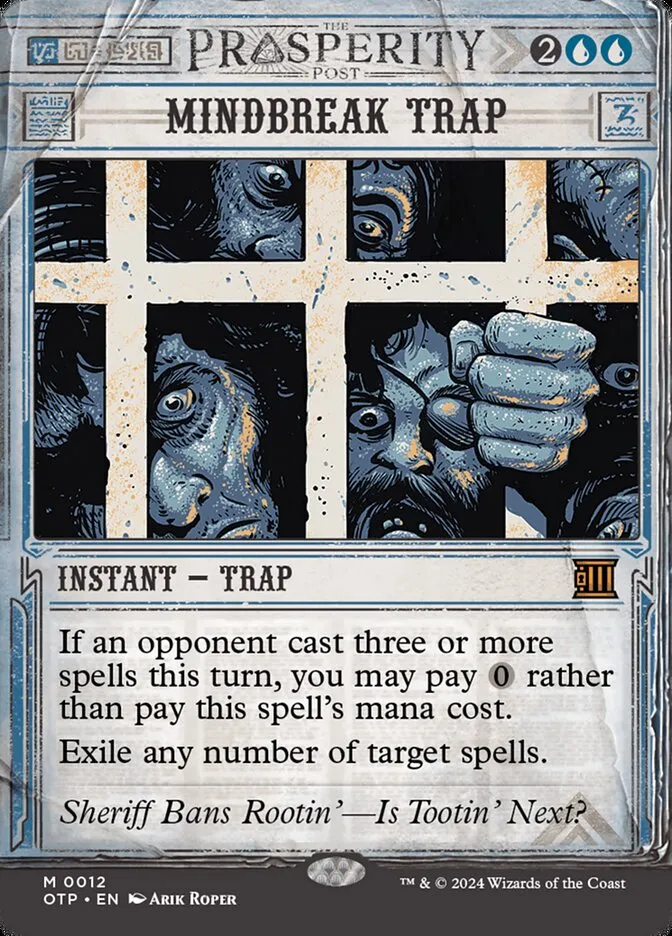 2024 Breaking News Mindbreak Trap mythic #12 mythic card image