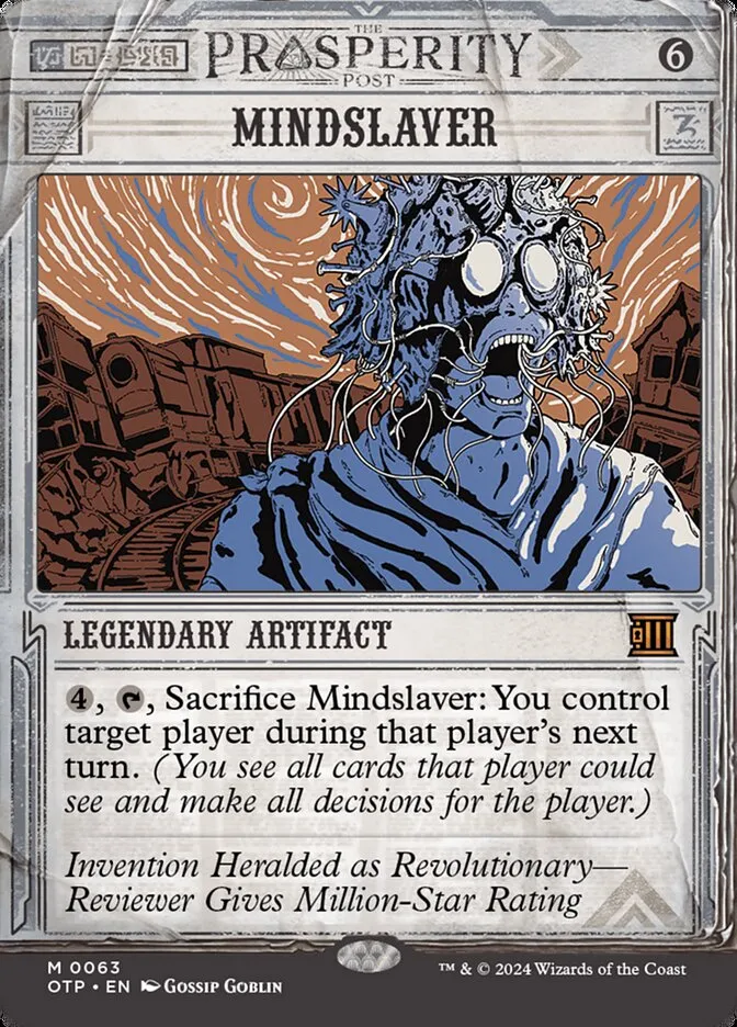 2024 Breaking News Mindslaver mythic #63 mythic card image