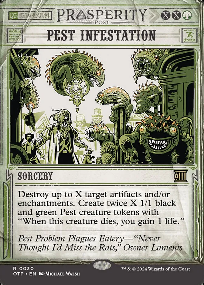 2024 Breaking News Pest Infestation rare #30 rare card image