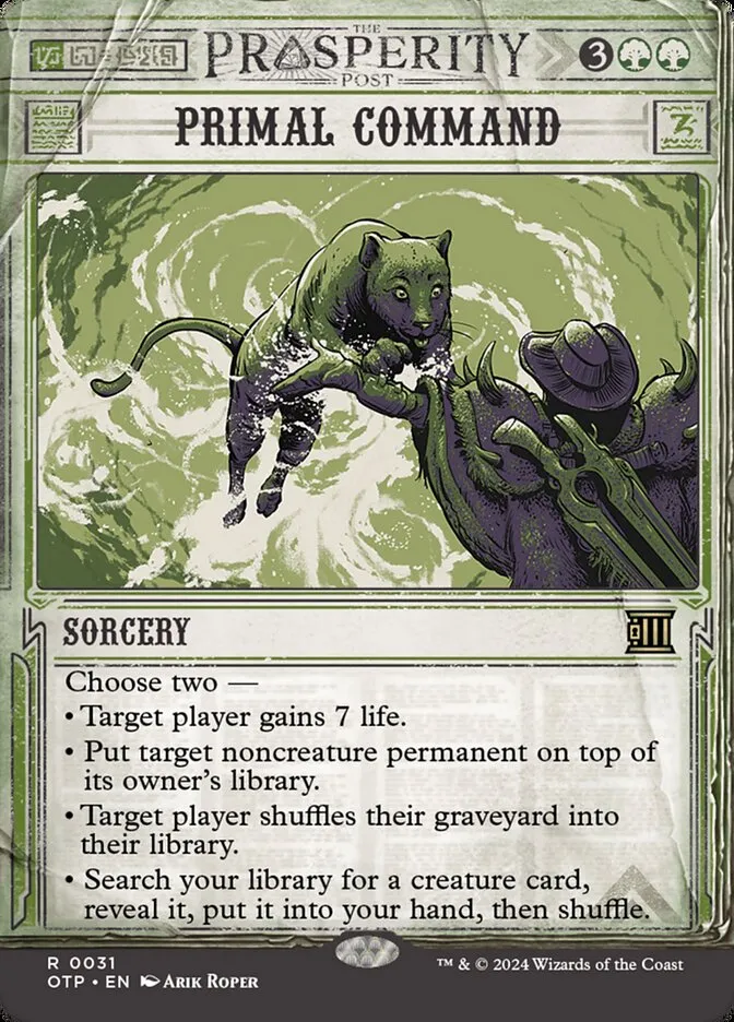 2024 Breaking News Primal Command rare #31 rare card image
