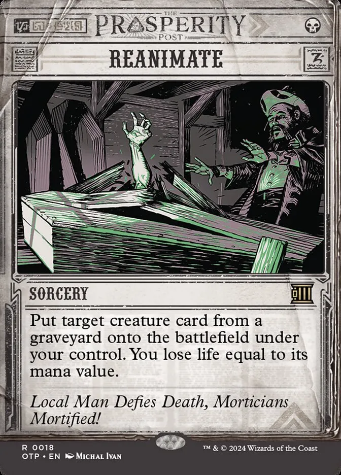 2024 Breaking News Reanimate rare #18 rare card image