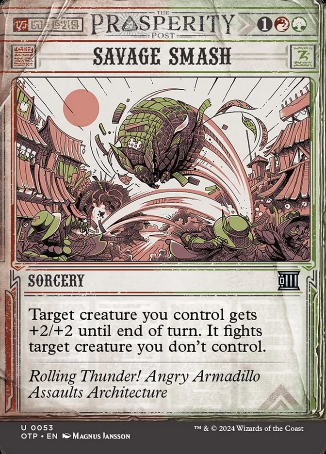 2024 Breaking News Savage Smash #53 uncommon card image