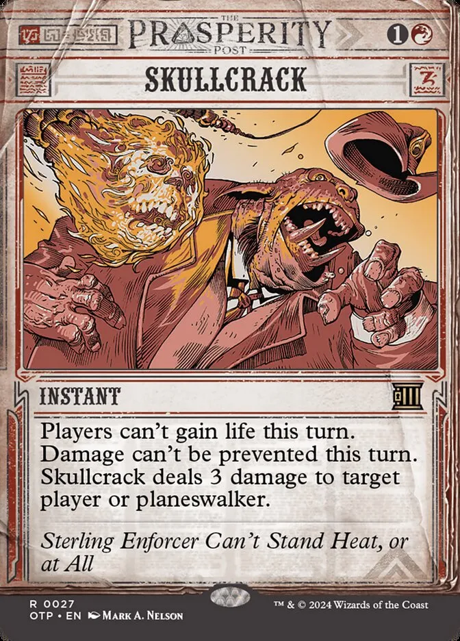 2024 Breaking News Skullcrack rare #27 rare card image