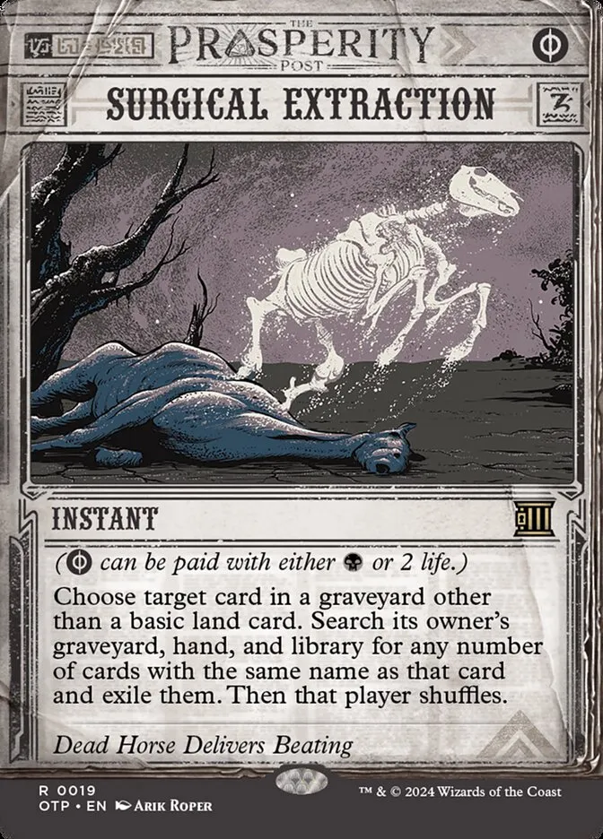 2024 Breaking News Surgical Extraction rare #19 rare card image