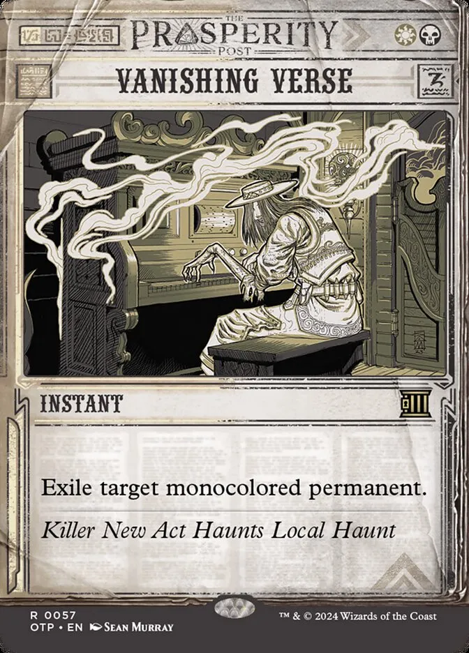 2024 Breaking News Vanishing Verse #57 rare card image