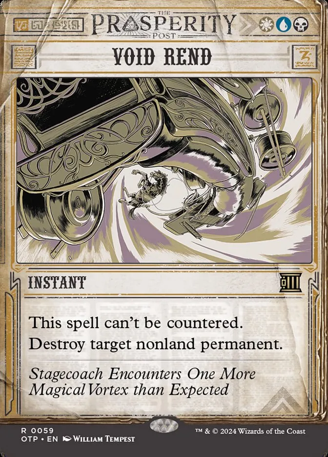 2024 Breaking News Void Rend #59 rare card image