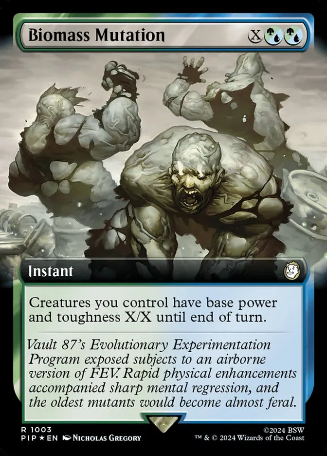 2024 Fallout Biomass Mutation rare #1003 rare card image
