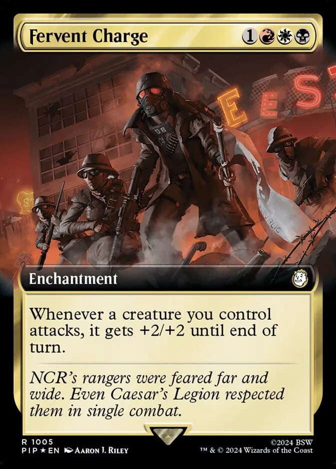 2024 Fallout Fervent Charge #1005 rare card image