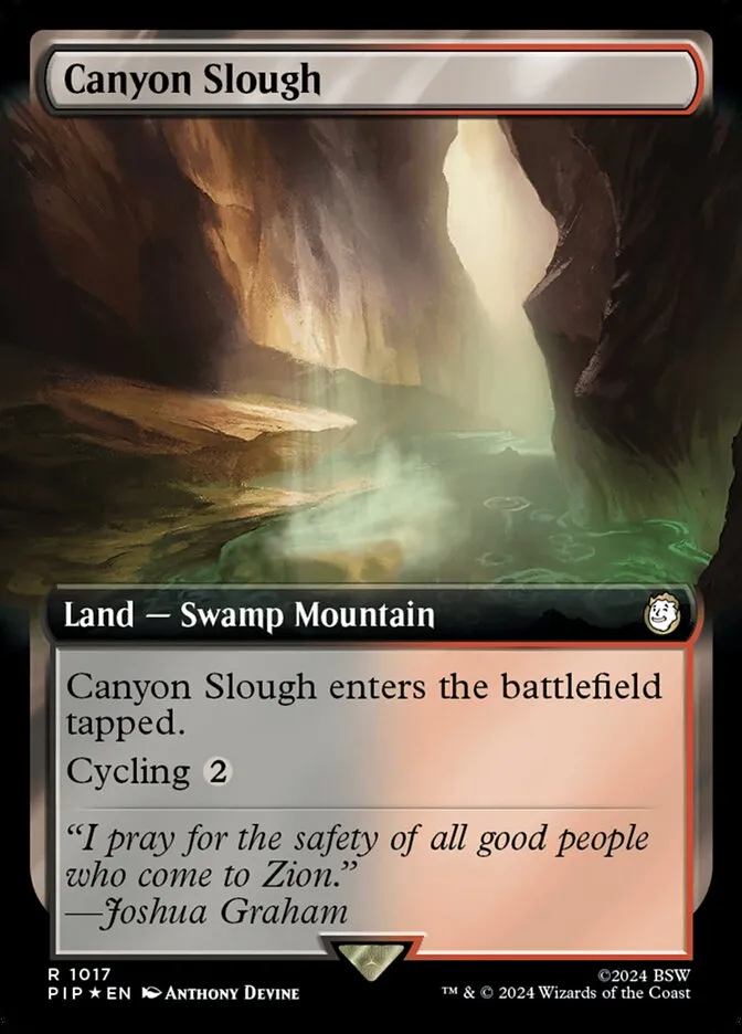 2024 Fallout Canyon Slough #1017 rare card image