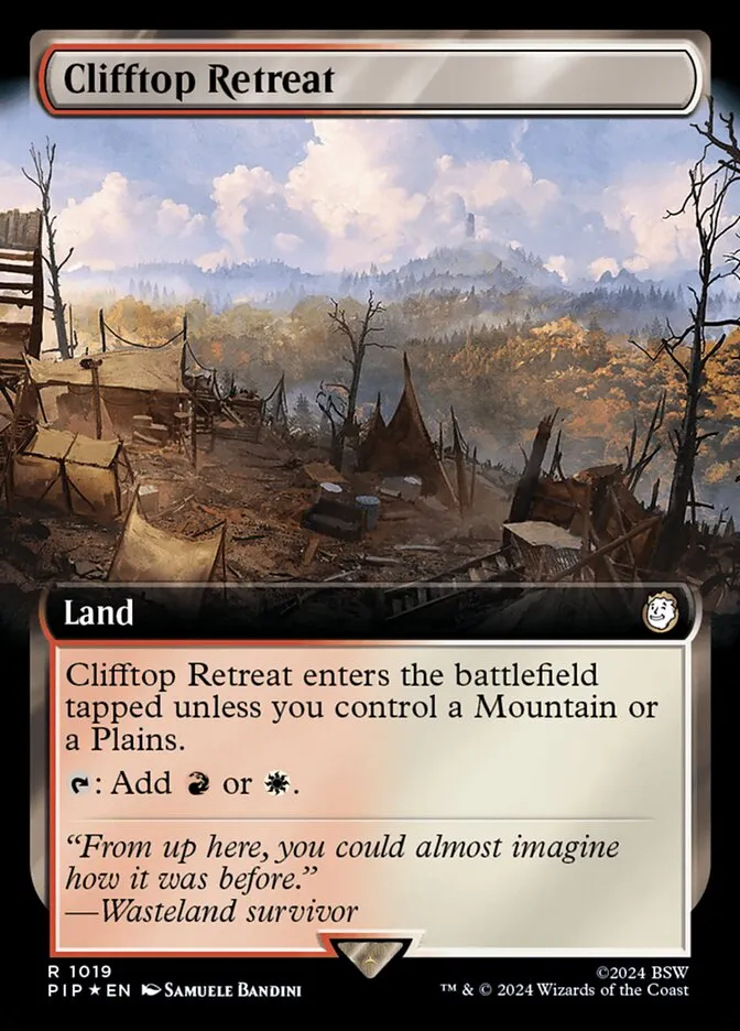 2024 Fallout Clifftop Retreat #1019 rare card image