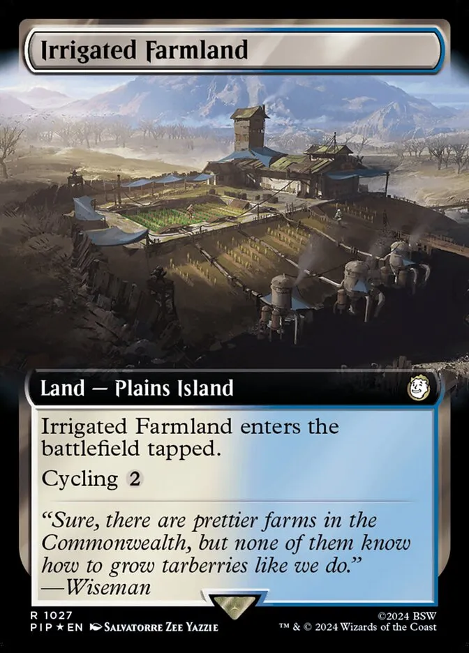 2024 Fallout Irrigated Farmland #1027 rare card image