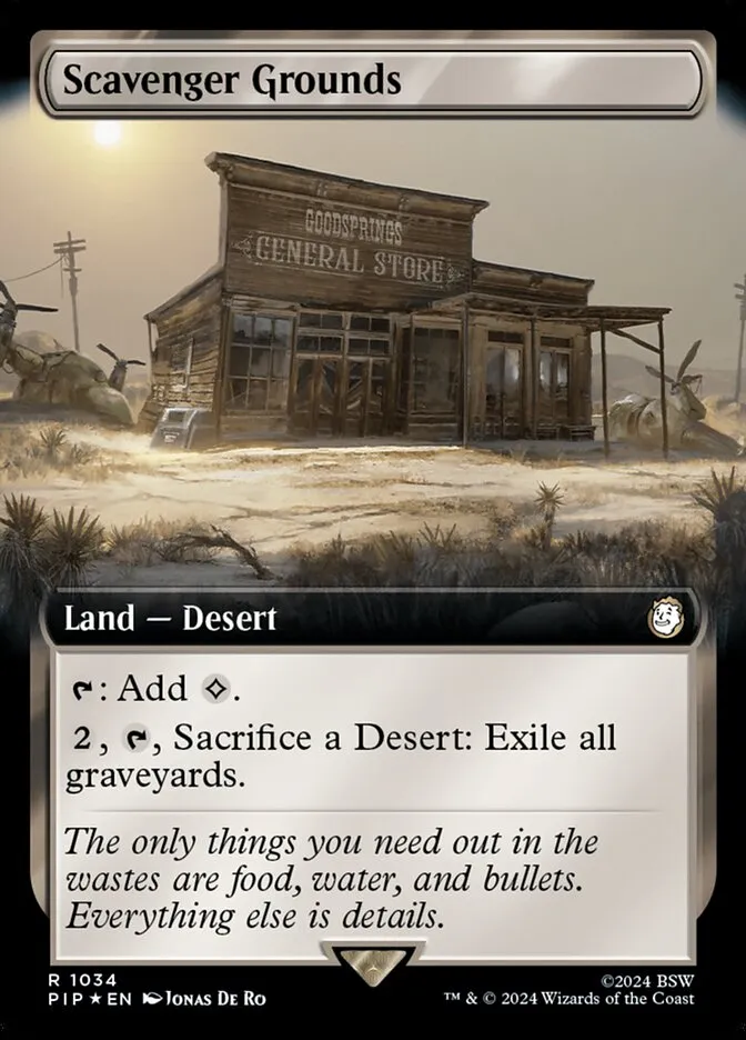 2024 Fallout Scavenger Grounds rare #1034 rare card image
