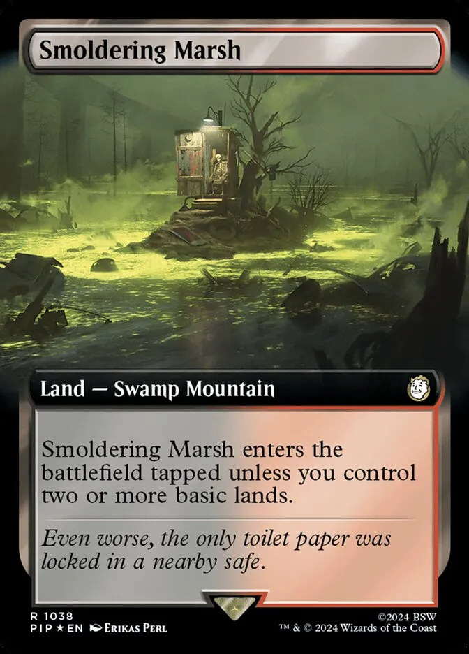 2024 Fallout Smoldering Marsh rare #1038 rare card image