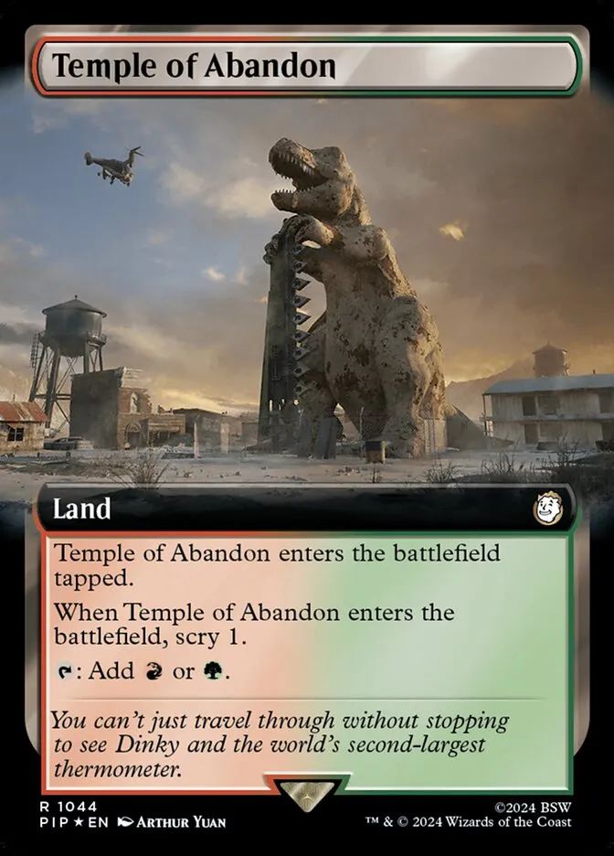 2024 Fallout Temple of Abandon #1044 rare card image