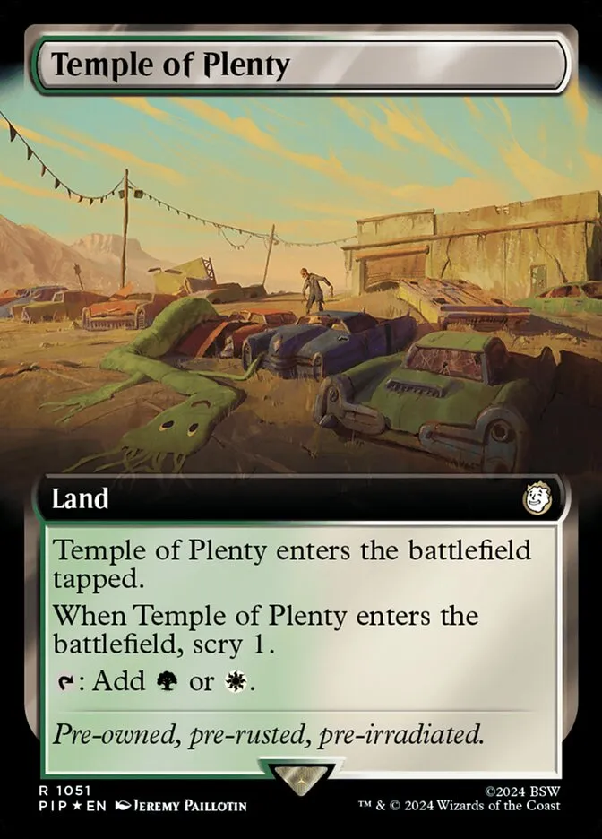 2024 Fallout Temple of Plenty #1051 rare card image