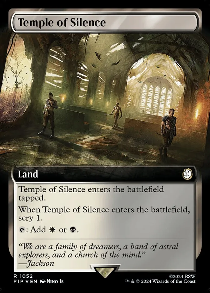 2024 Fallout Temple of Silence #1052 rare card image