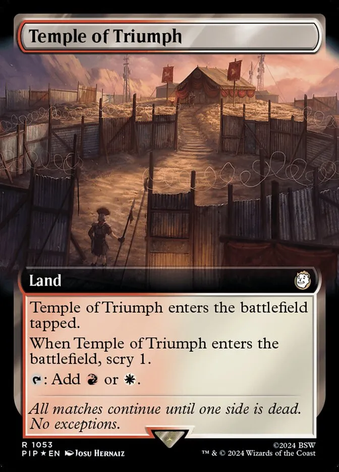 2024 Fallout Temple of Triumph #1053 rare card image
