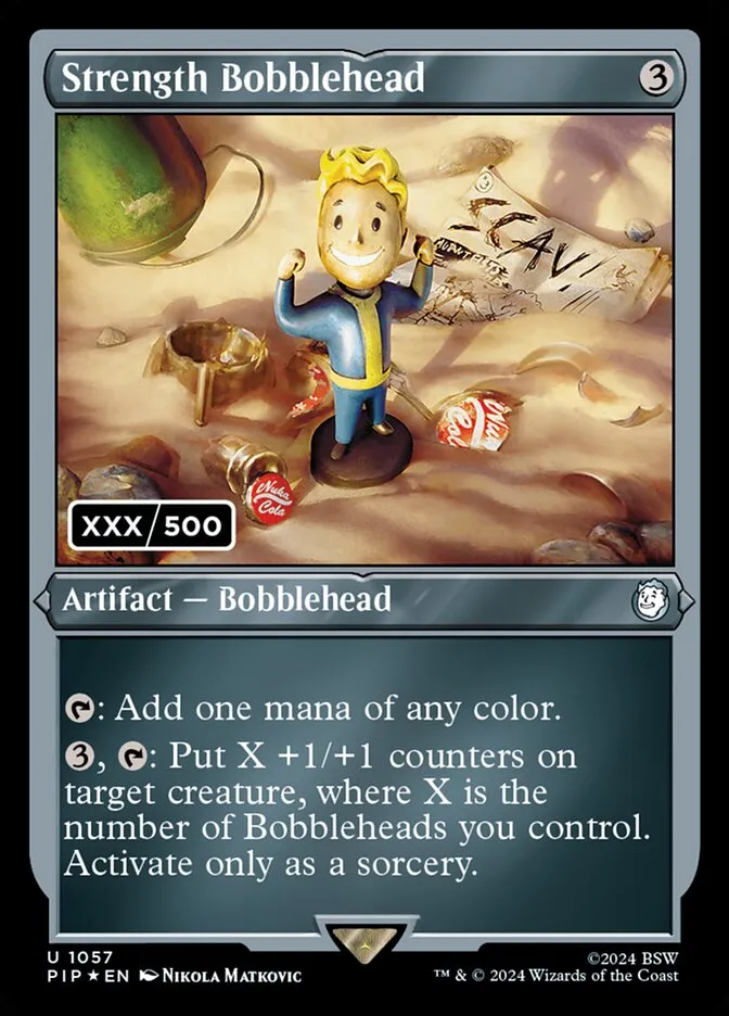 2024 Fallout Strength Bobblehead [Serialized] uncommon #1057 uncommon card image