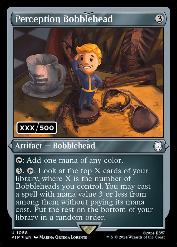 2024 Fallout Perception Bobblehead [Serialized] uncommon #1058 uncommon card image