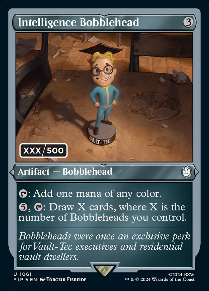 2024 Fallout Intelligence Bobblehead [Serialized] uncommon #1061 uncommon card image