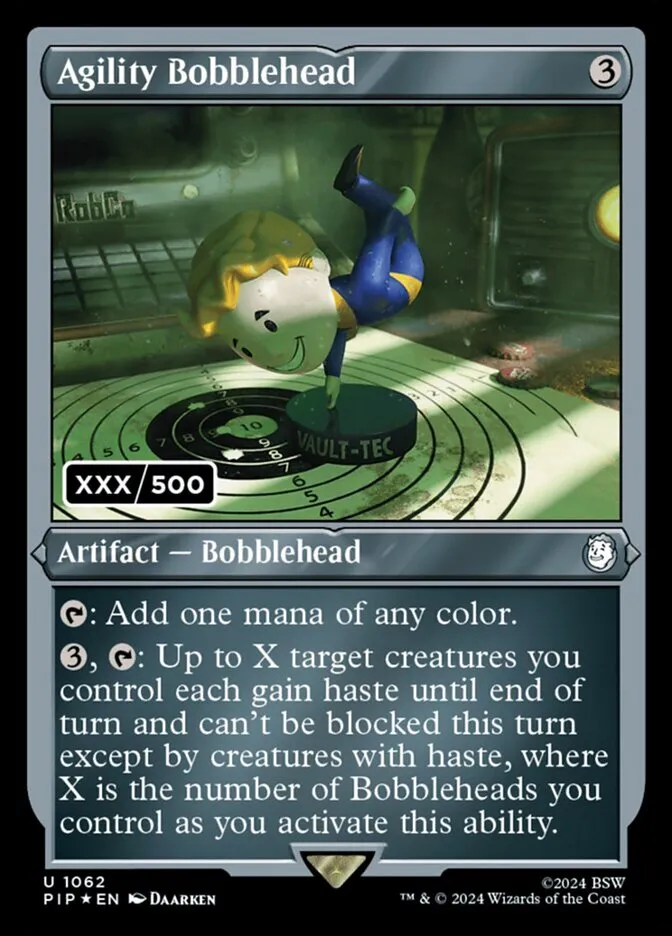 2024 Fallout Agility Bobblehead [Serialized] uncommon #1062 uncommon card image