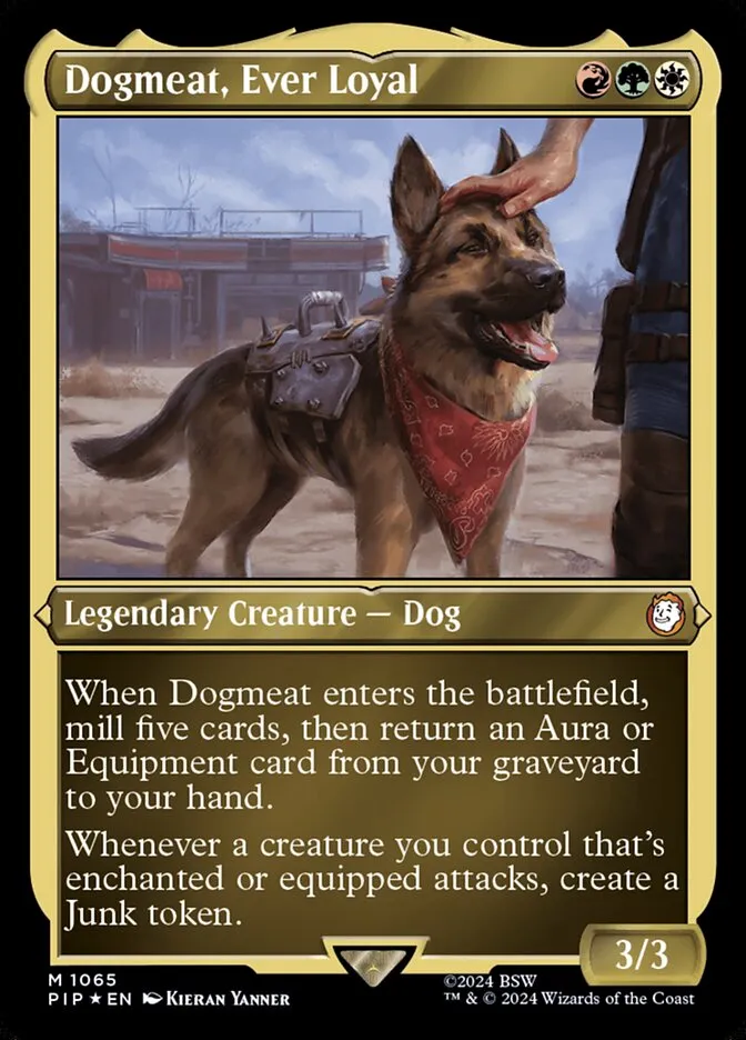 2024 Fallout Dogmeat, Ever Loyal mythic #1065 mythic card image