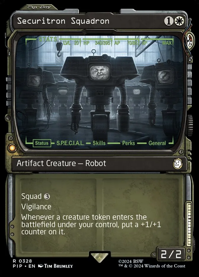 2024 Fallout Securitron Squadron rare #328 rare card image
