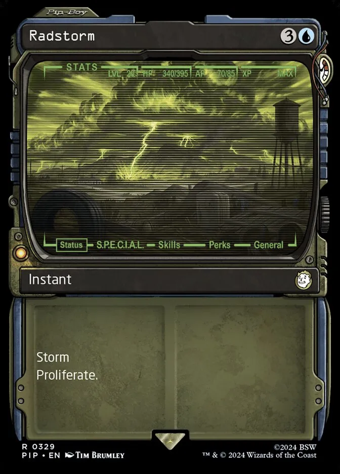 2024 Fallout Radstorm rare #329 rare card image