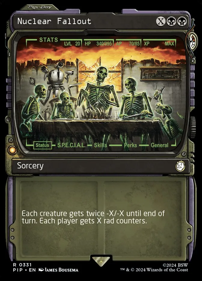 2024 Fallout Nuclear Fallout rare #331 rare card image