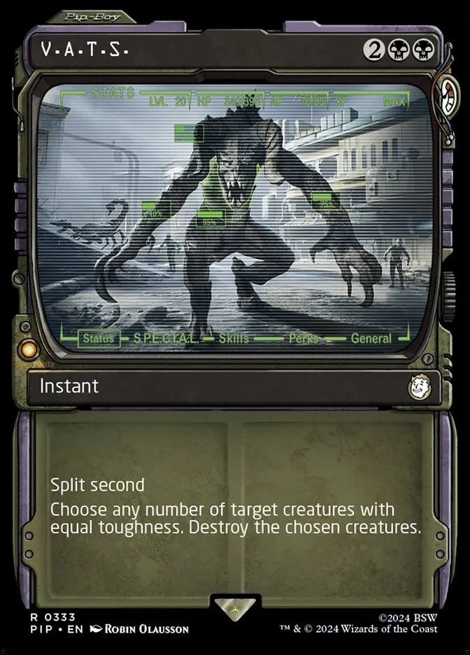 2024 Fallout V.A.T.S. rare #333 rare card image