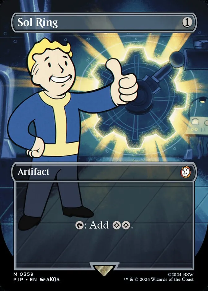 2024 Fallout Sol Ring mythic #359 mythic card image