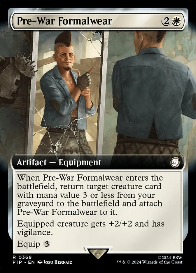 2024 Fallout Pre-War Formalwear #369 rare card image