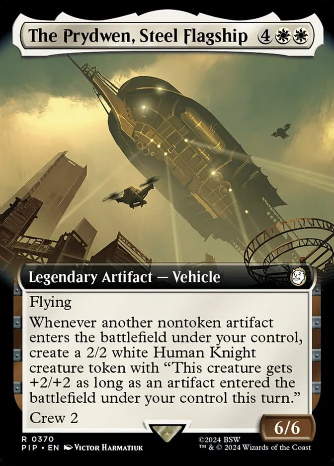 2024 Fallout The Prydwen, Steel Flagship #370 rare card image