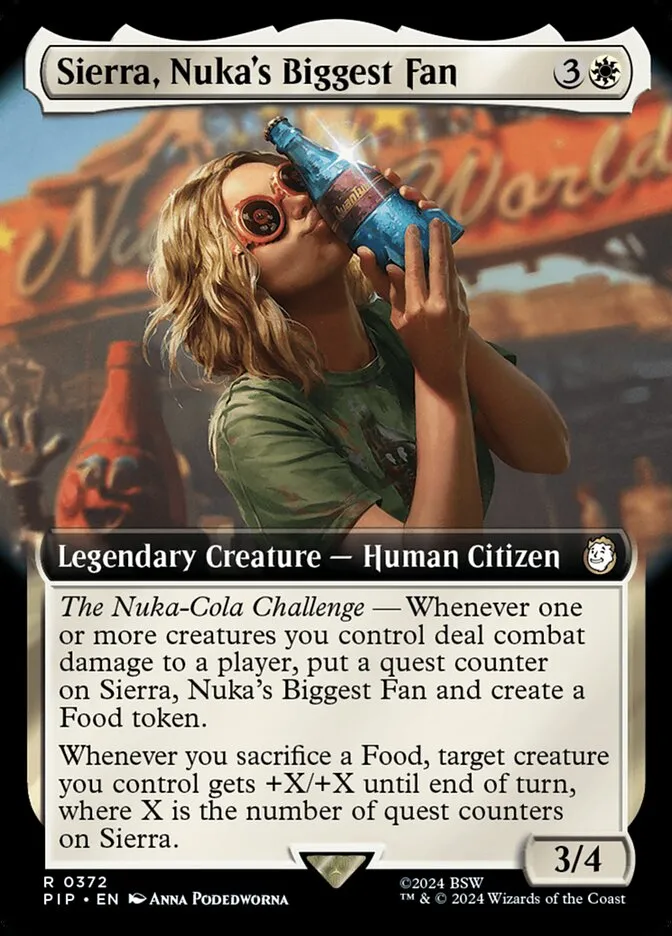 2024 Fallout Sierra, Nuka's Biggest Fan #372 rare card image