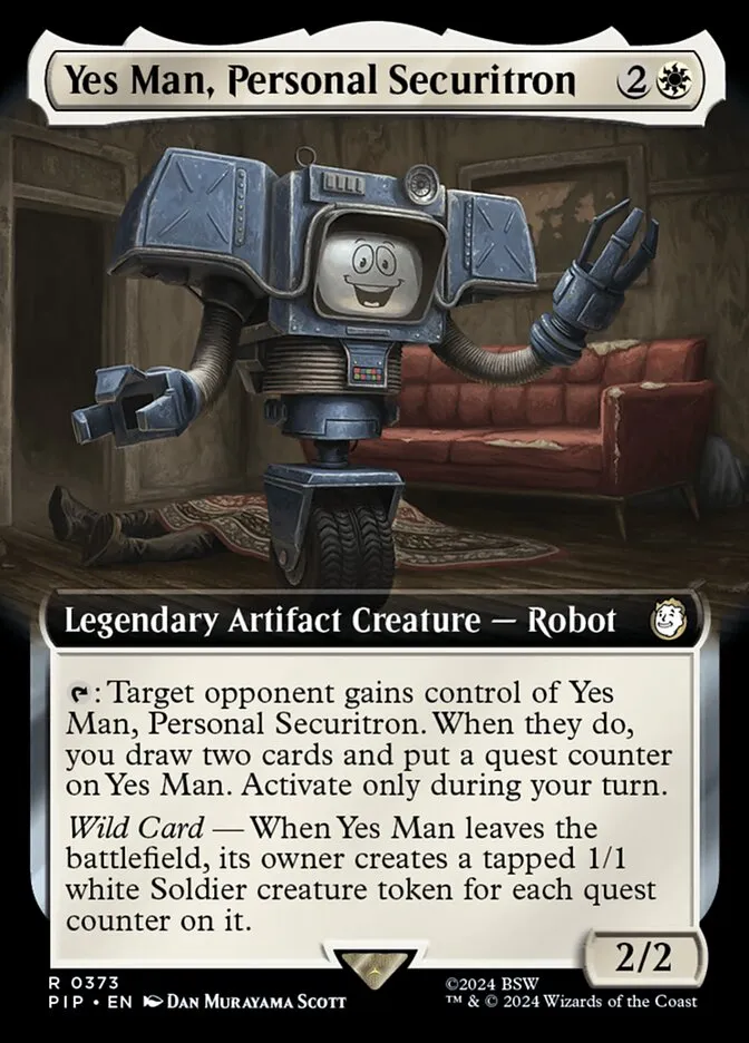 2024 Fallout Yes Man, Personal Securitron #373 rare card image