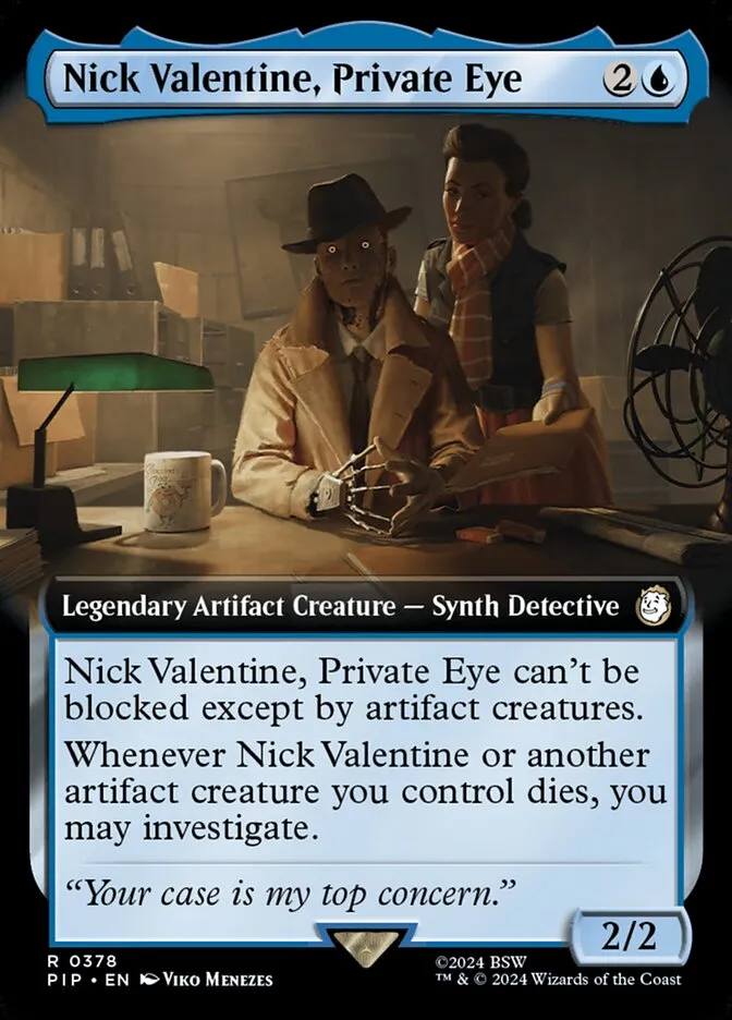 2024 Fallout Nick Valentine, Private Eye #378 rare card image