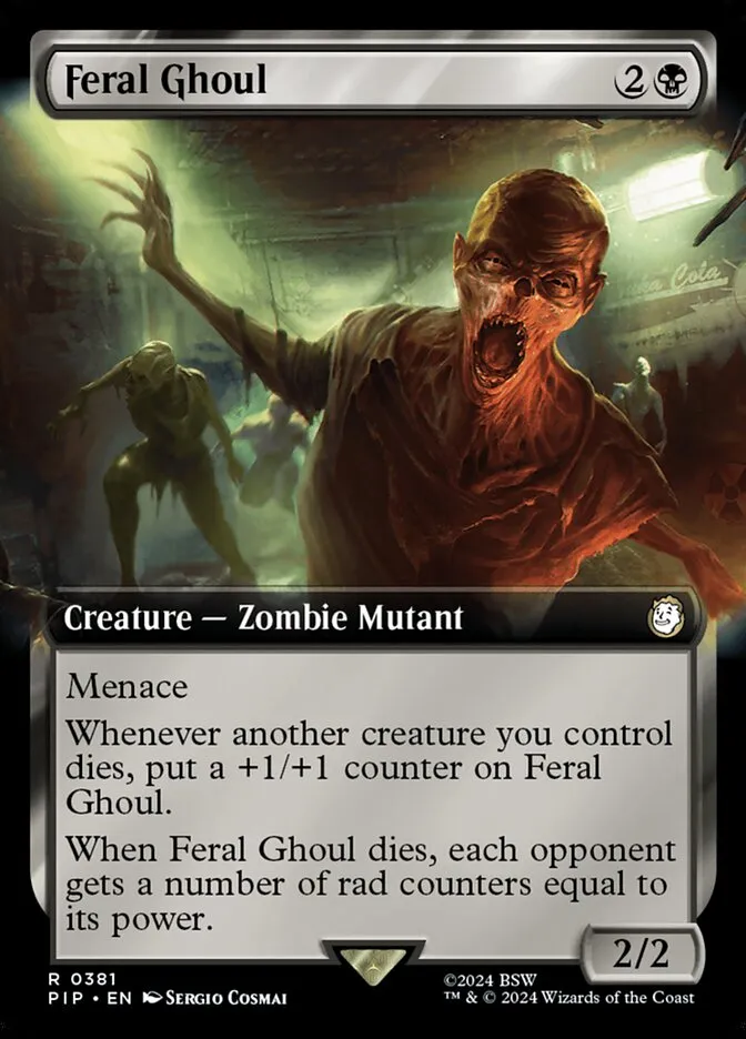 2024 Fallout Feral Ghoul #381 rare card image