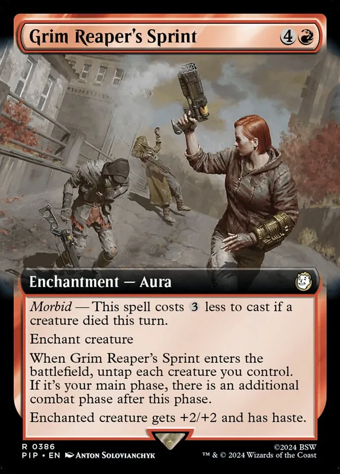 2024 Fallout Grim Reaper's Sprint #386 rare card image