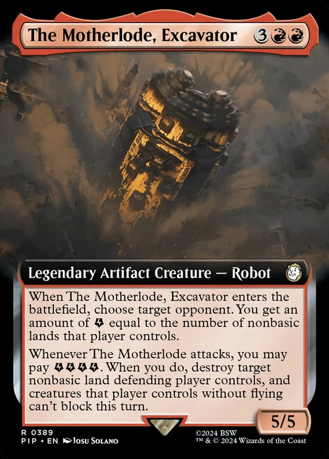 2024 Fallout The Motherlode, Excavator #389 rare card image