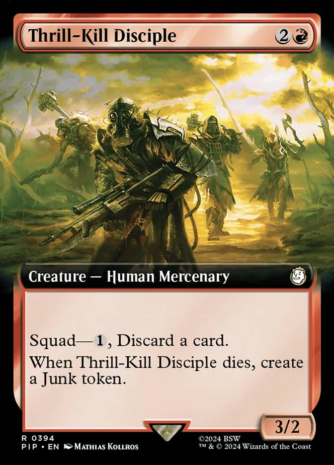 2024 Fallout Thrill-Kill Disciple rare #394 rare card image
