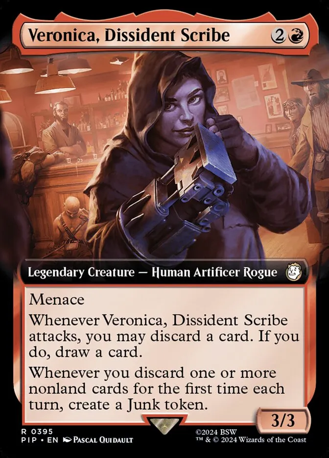 2024 Fallout Veronica, Dissident Scribe #395 rare card image