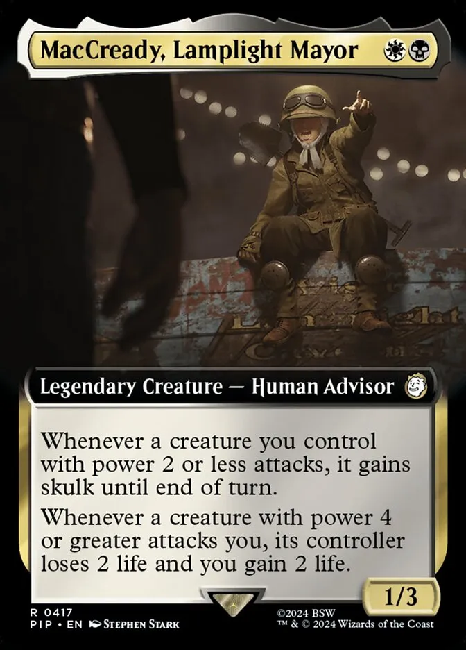 2024 Fallout MacCready, Lamplight Mayor rare #417 rare card image