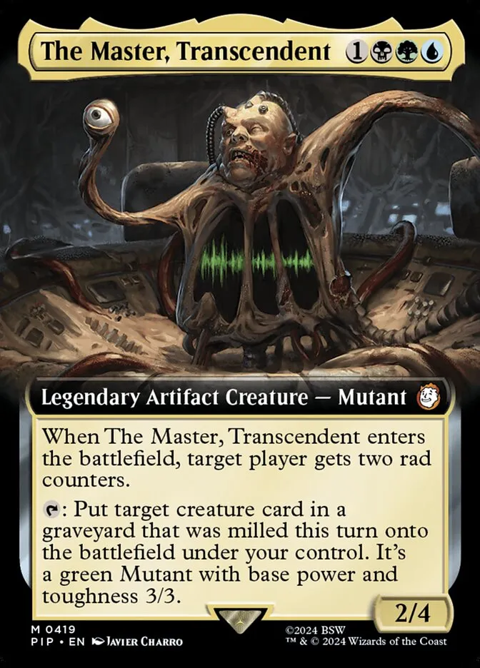 2024 Fallout The Master, Transcendent mythic #419 mythic card image