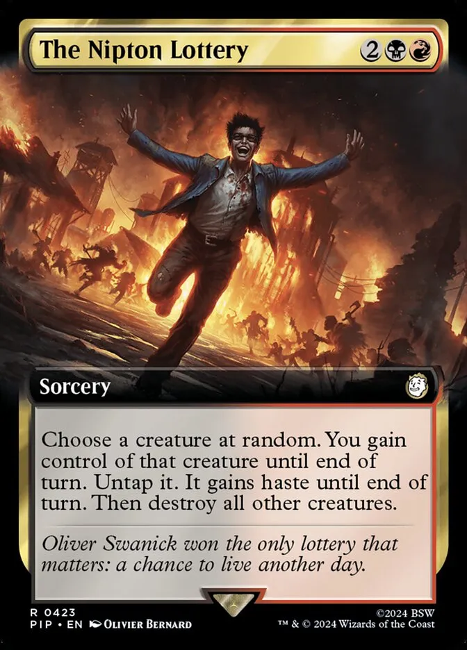 2024 Fallout The Nipton Lottery #423 rare card image
