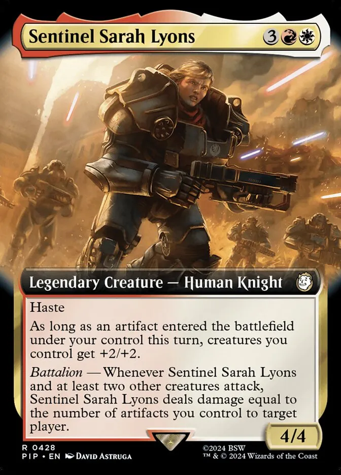 2024 Fallout Sentinel Sarah Lyons #428 rare card image
