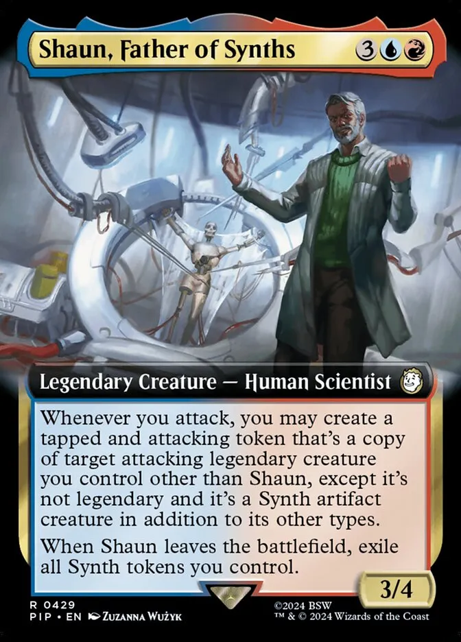 2024 Fallout Shaun, Father of Synths #429 rare card image